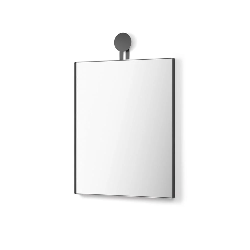 Morma Black Wall Mirror - Contemporary Steel Frame 40x50cm