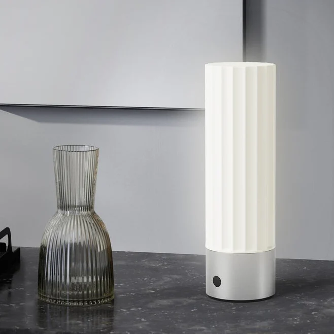 Myna Rechargeable LED Table Lamp - Premium Brushed Steel - Image 4