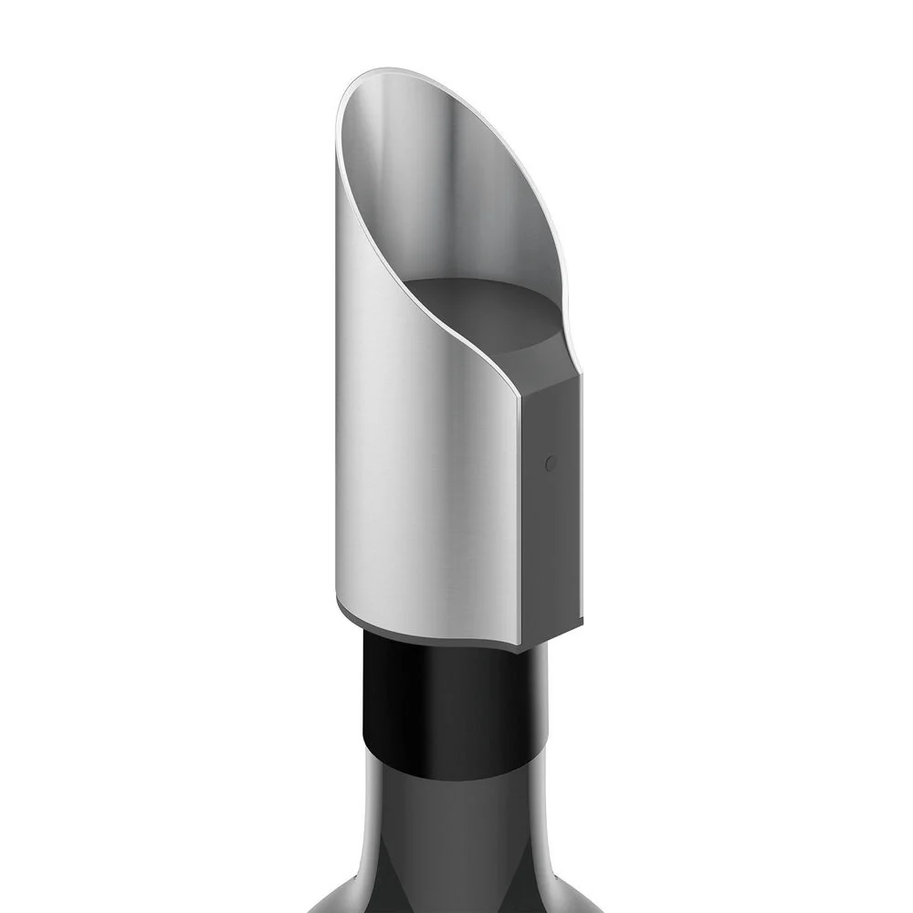 Premiro Brushed Stainless Steel Wine Aerator - Premium Decanter - Image 2