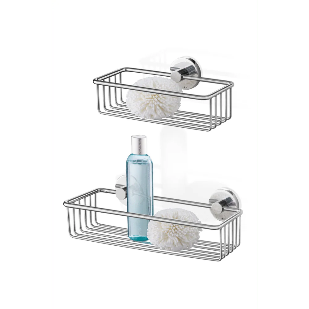 Scala Polished Stainless Steel 23.5 cm Shower Basket 40084 - Image 3