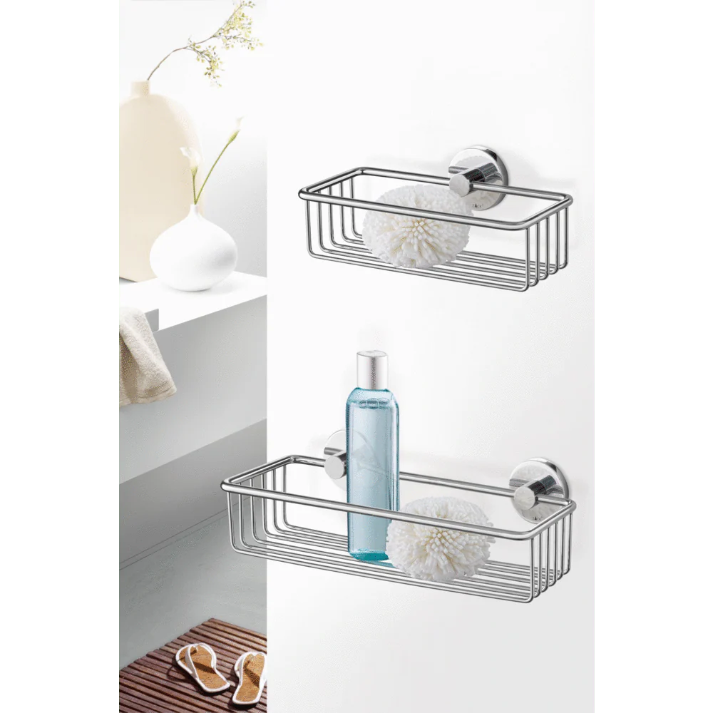 Scala Polished Stainless Steel 23.5 cm Shower Basket 40084 - Image 4