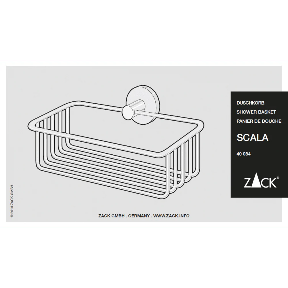Scala Polished Stainless Steel 23.5 cm Shower Basket 40084 - Image 6