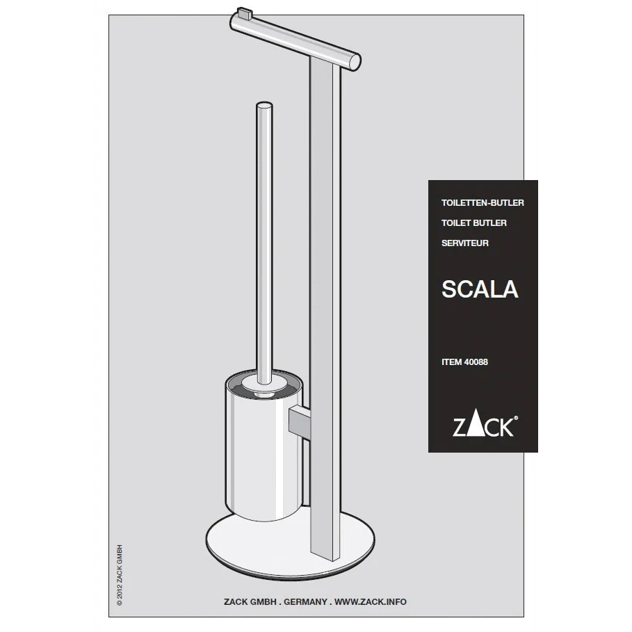 Scala Polished Stainless Steel Toilet Butler 40088 - Image 4