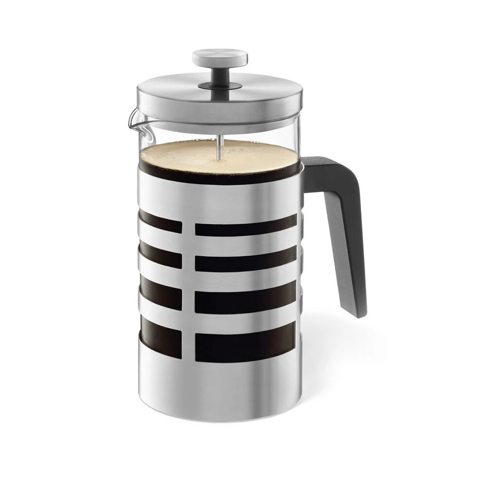 Segos Premium Brushed Steel French Press Coffee Maker - 1L Capacity - Image 2