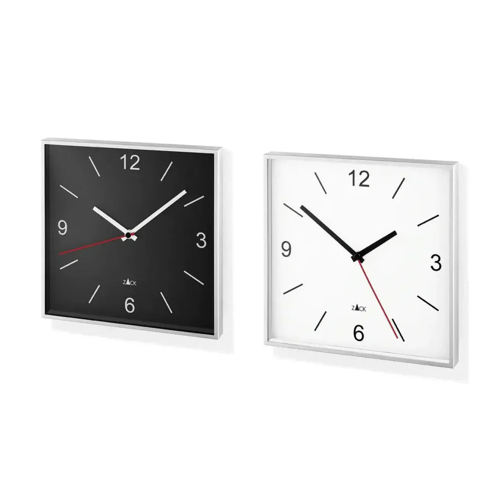 Sillar Premium Brushed Steel Square Wall Clock -Precision Quartz Movement | Silent Designer Timepiece - Image 3
