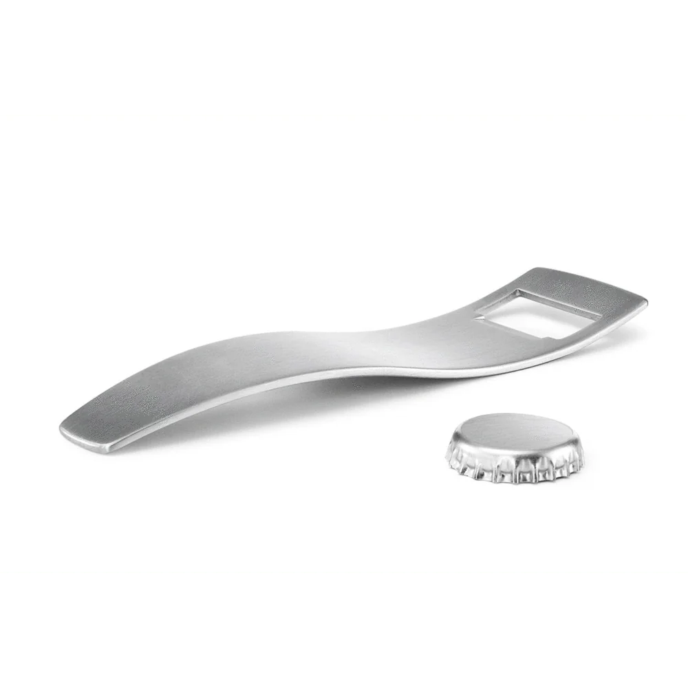 Sinos Premium Brushed Stainless Steel Bottle Opener - Image 2