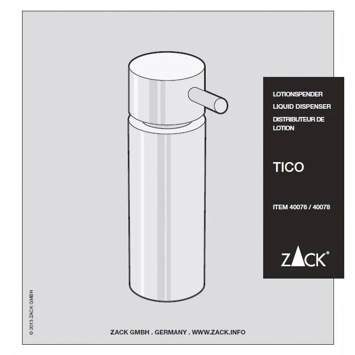 Tico Polished Stainless Steel 12.5 cm Soap Dispenser 40078 - Image 3