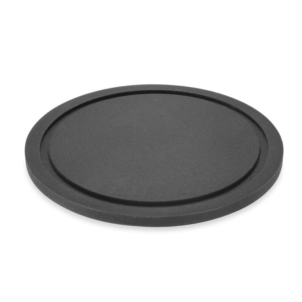 Vetro Silicone Coaster Set with Brushed Steel Stand - 6 Piece - Image 3