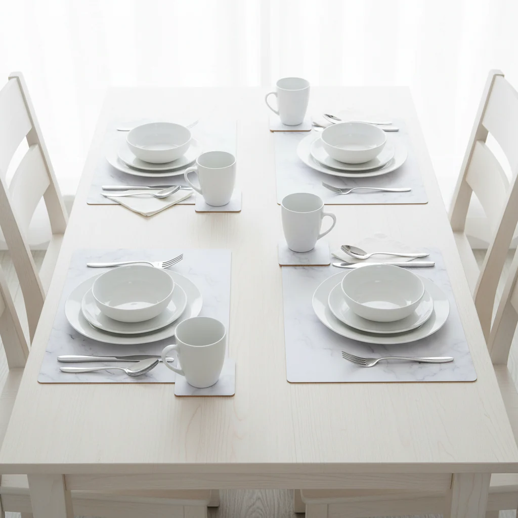 Zambie 8Pc Cork Placemats And Coasters - Image 4