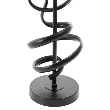 Zavi Matte Black Squiggle Table Lamp - Image 8