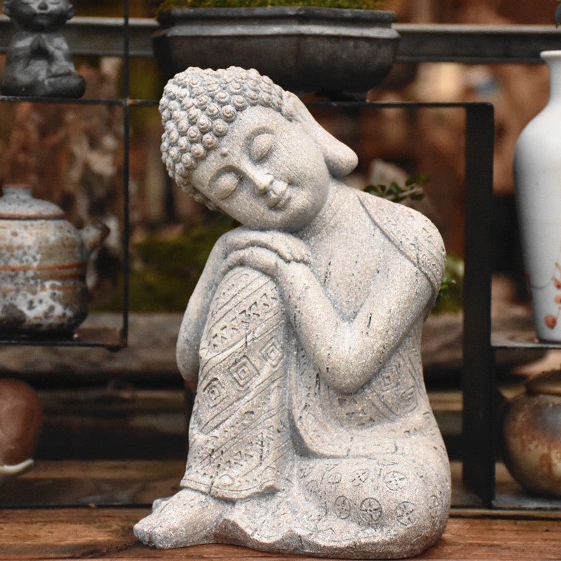 Zen Buddha Statue Living Room Entrance Tea Room Decoration - Image 2