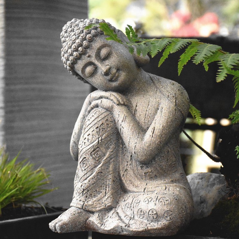 Zen Buddha Statue Living Room Entrance Tea Room Decoration - Image 4