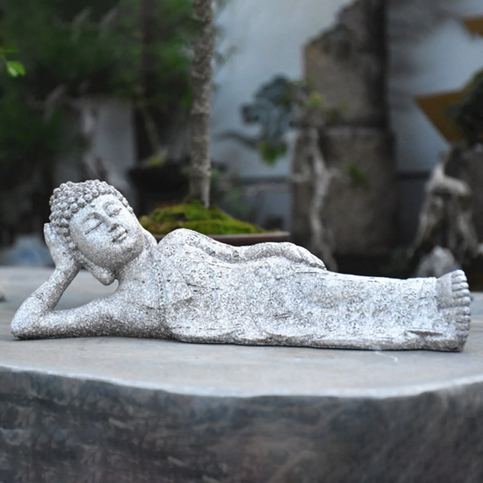 Zen Buddha Statue Living Room Entrance Tea Room Decoration - Image 7