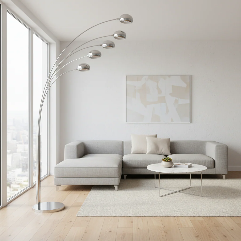 Zeus Floor 5 Arched Lights Lamp - Image 2