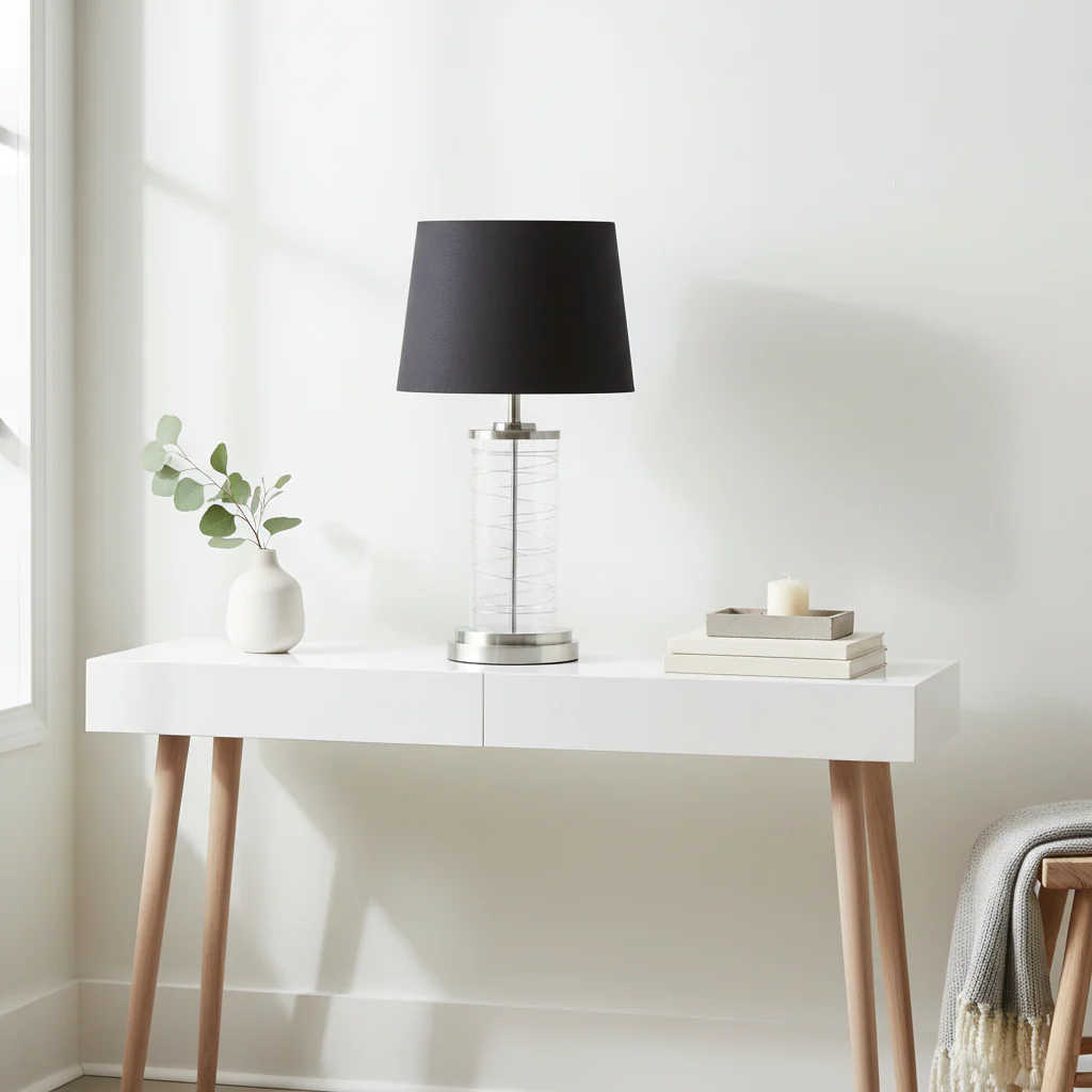 Zola Glass Cylinder Table Lamp - Image 3