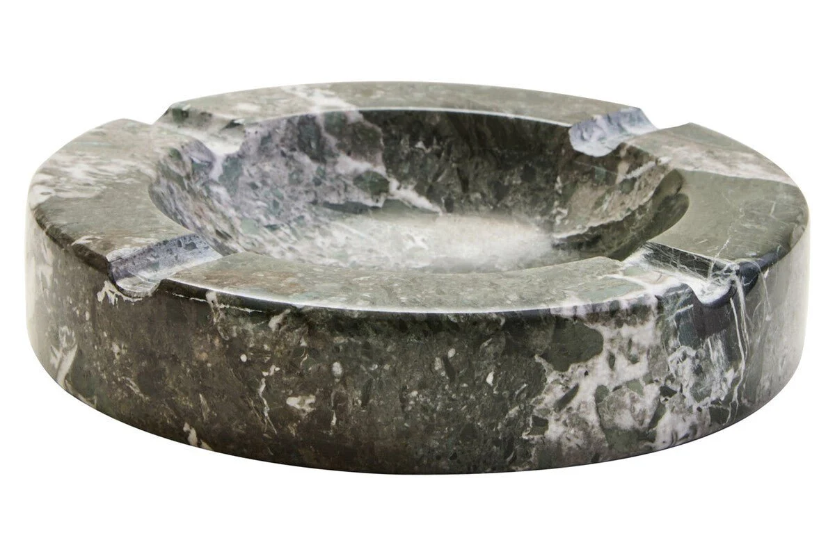 Zoro Black And White Veined Marble Ashtray - Image 3